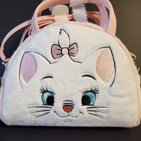 Loungefly Disney Aristocats Marie Crossbody Plush Purse Handbag Shoulder Bag New - Picture 2 of 9